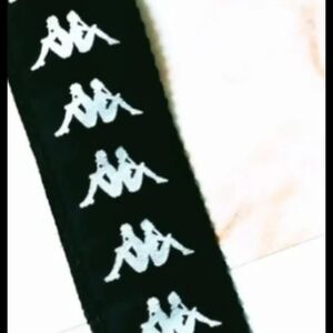Kappa Black and White Women's Belt